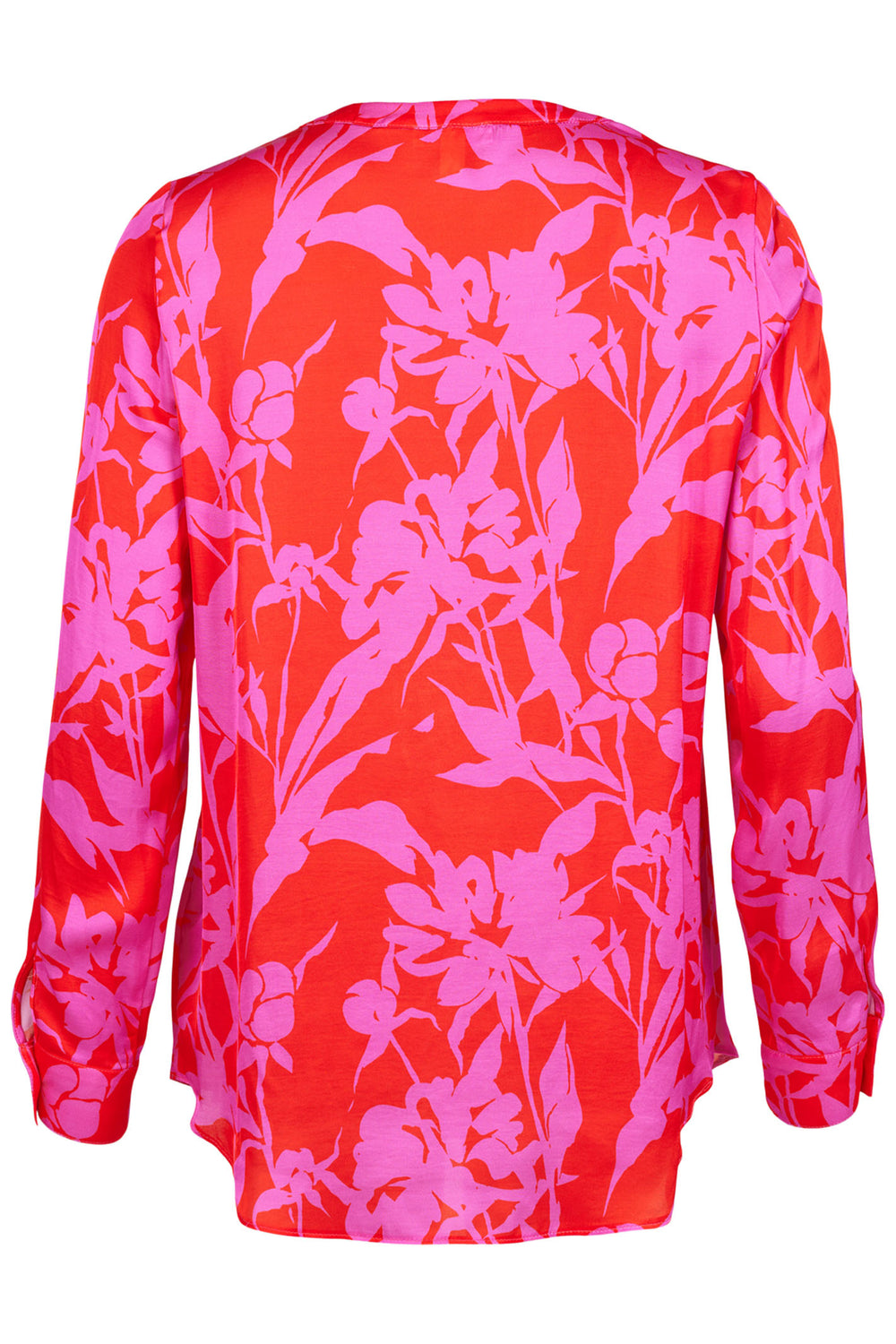 Robell R.O.B 56437 32 Red & Hot Pink Print Hannah Blouse - Experience Boutique
