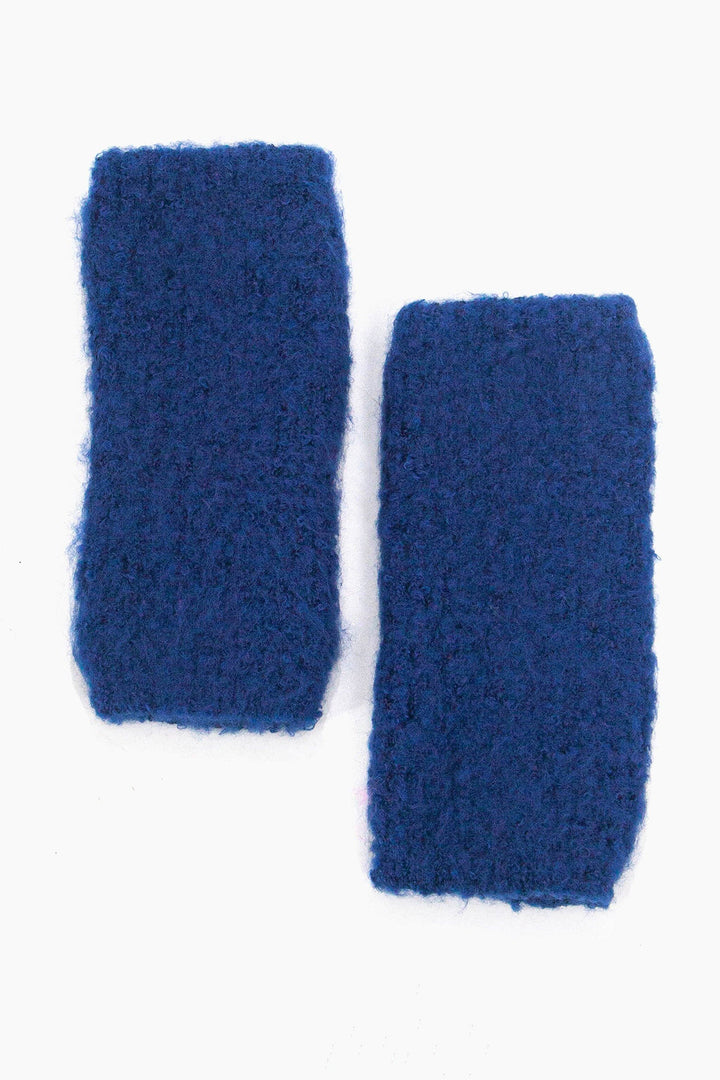 Royal Blue Textured Wrist Warmers
