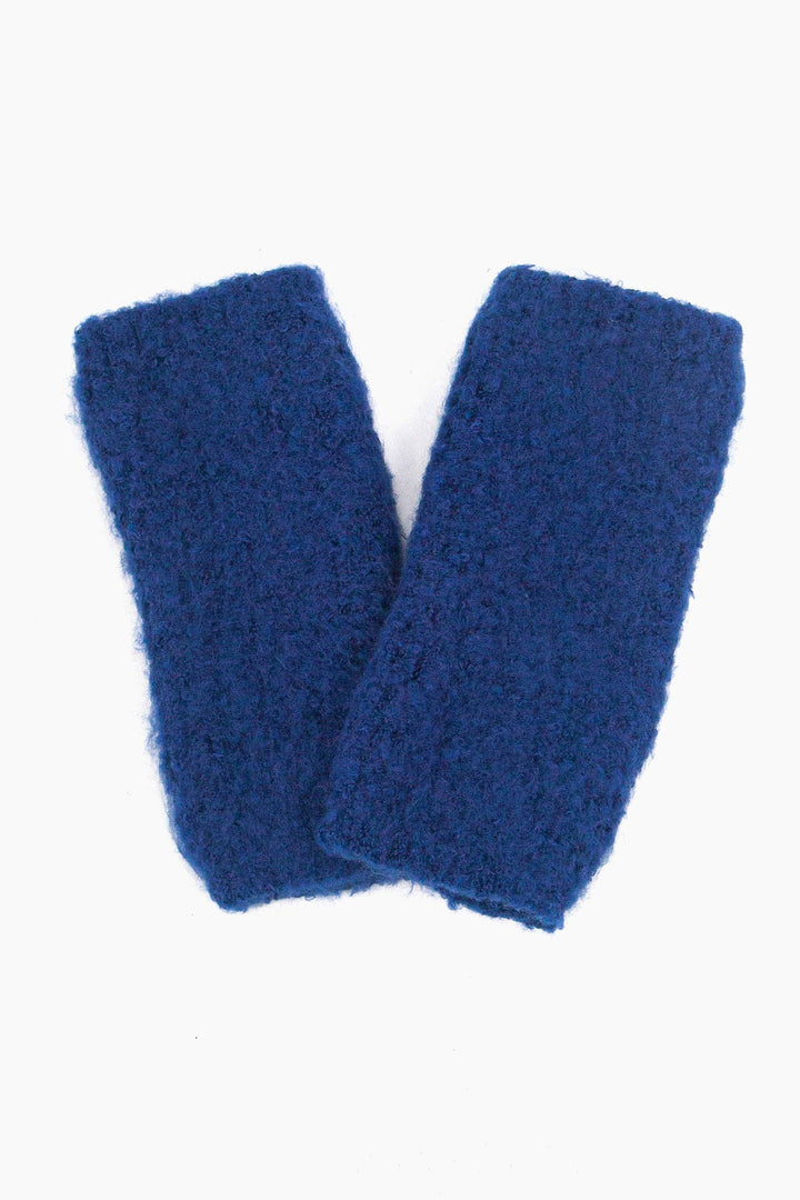 Royal Blue Textured Wrist Warmers