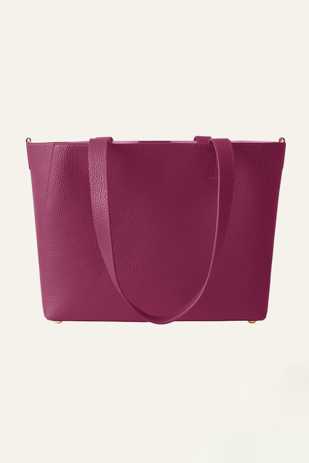 Sarah Haran Tote Bag Cheri Pink With Gold Hardware