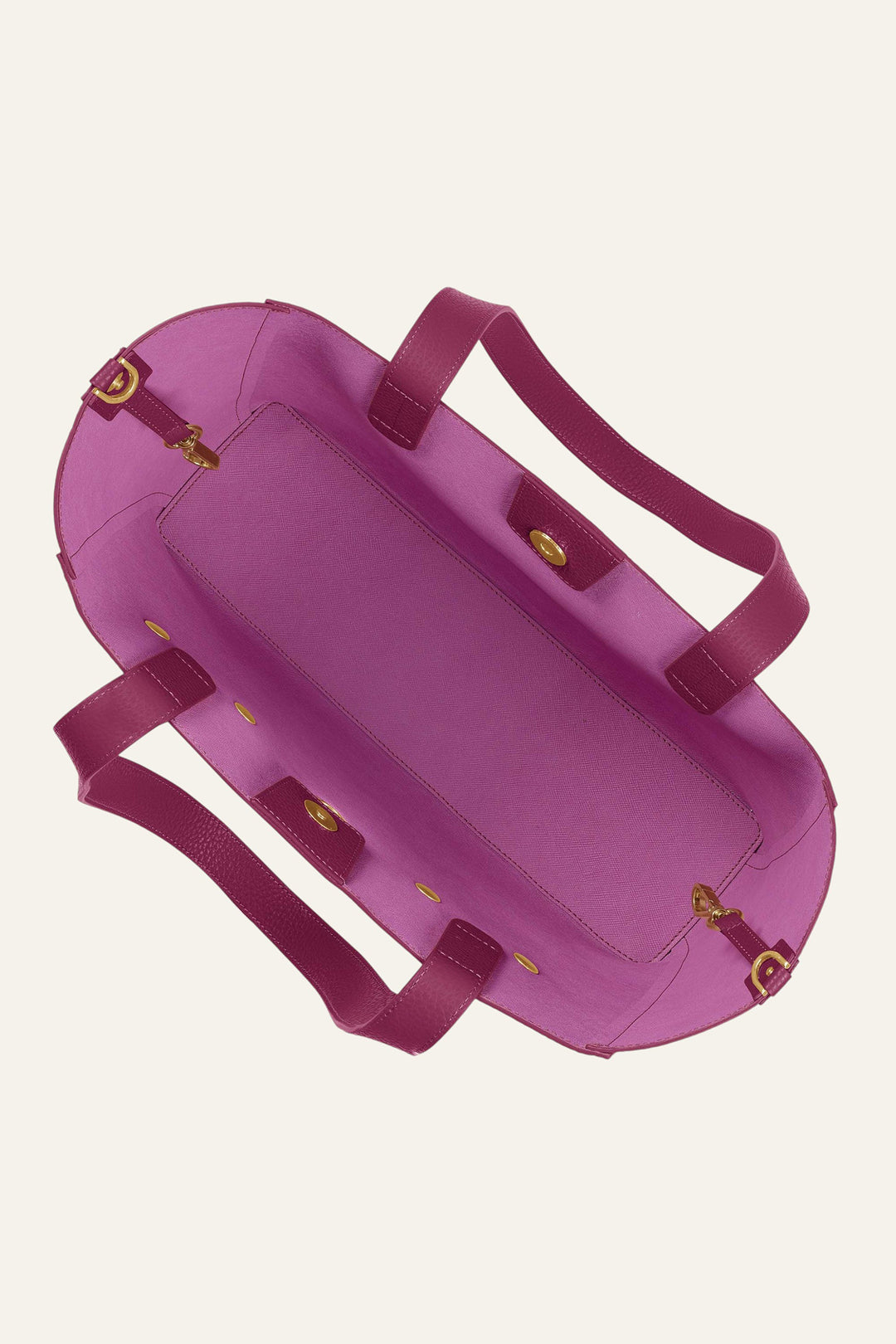 Sarah Haran Tote Bag Cheri Pink With Gold Hardware