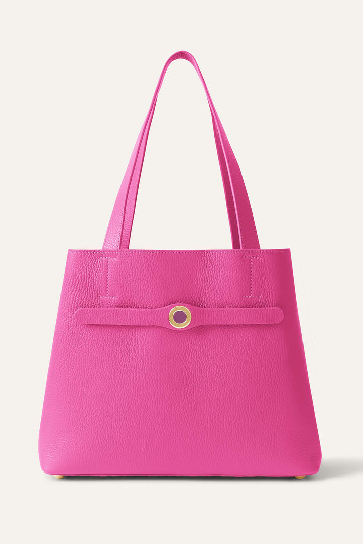 Sarah Haran Tote Bag Pink Kiss With Gold Hardware
