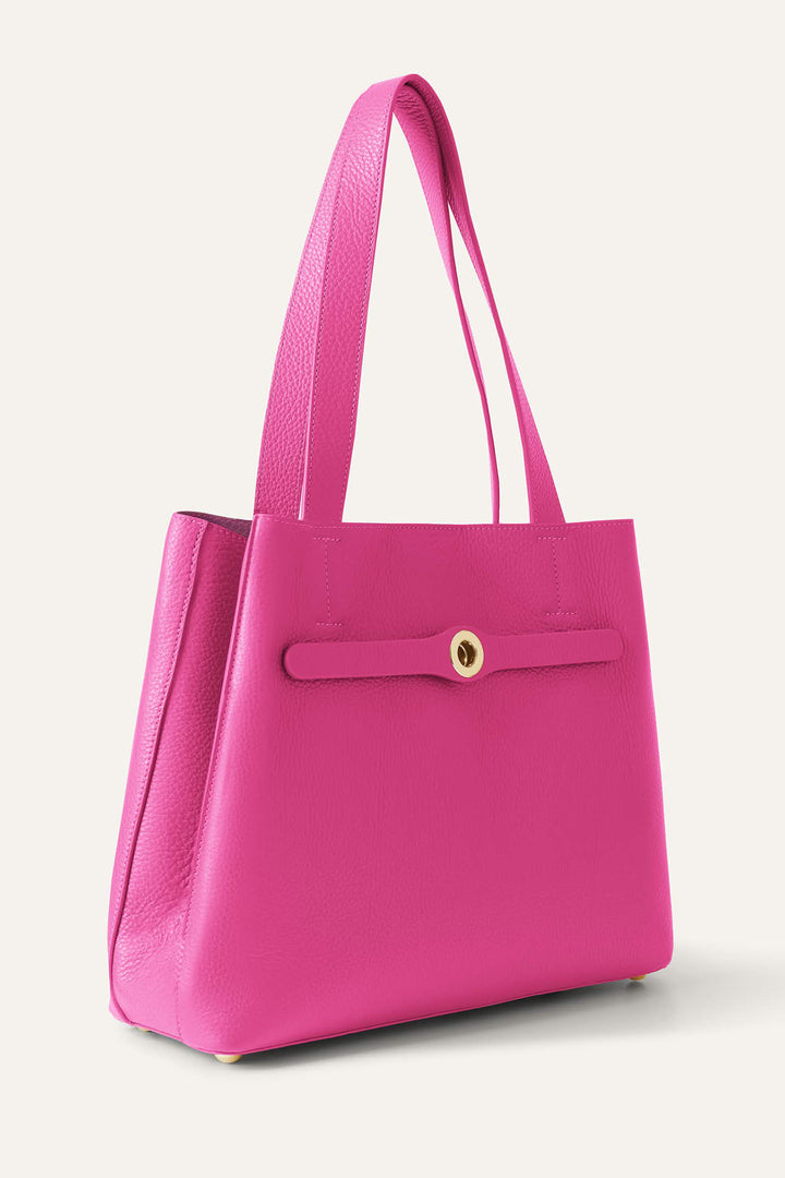 Sarah Haran Tote Bag Pink Kiss With Gold Hardware