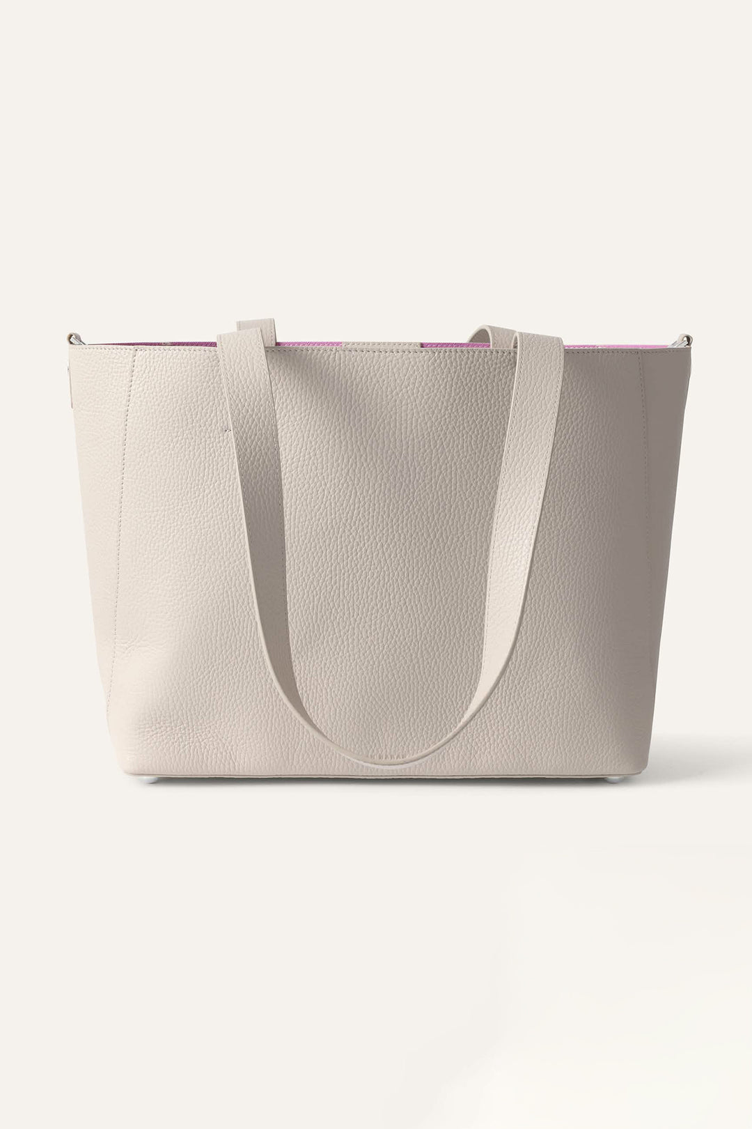 Sarah Haran Tote Bag Porcelain Cream With Silver Hardware