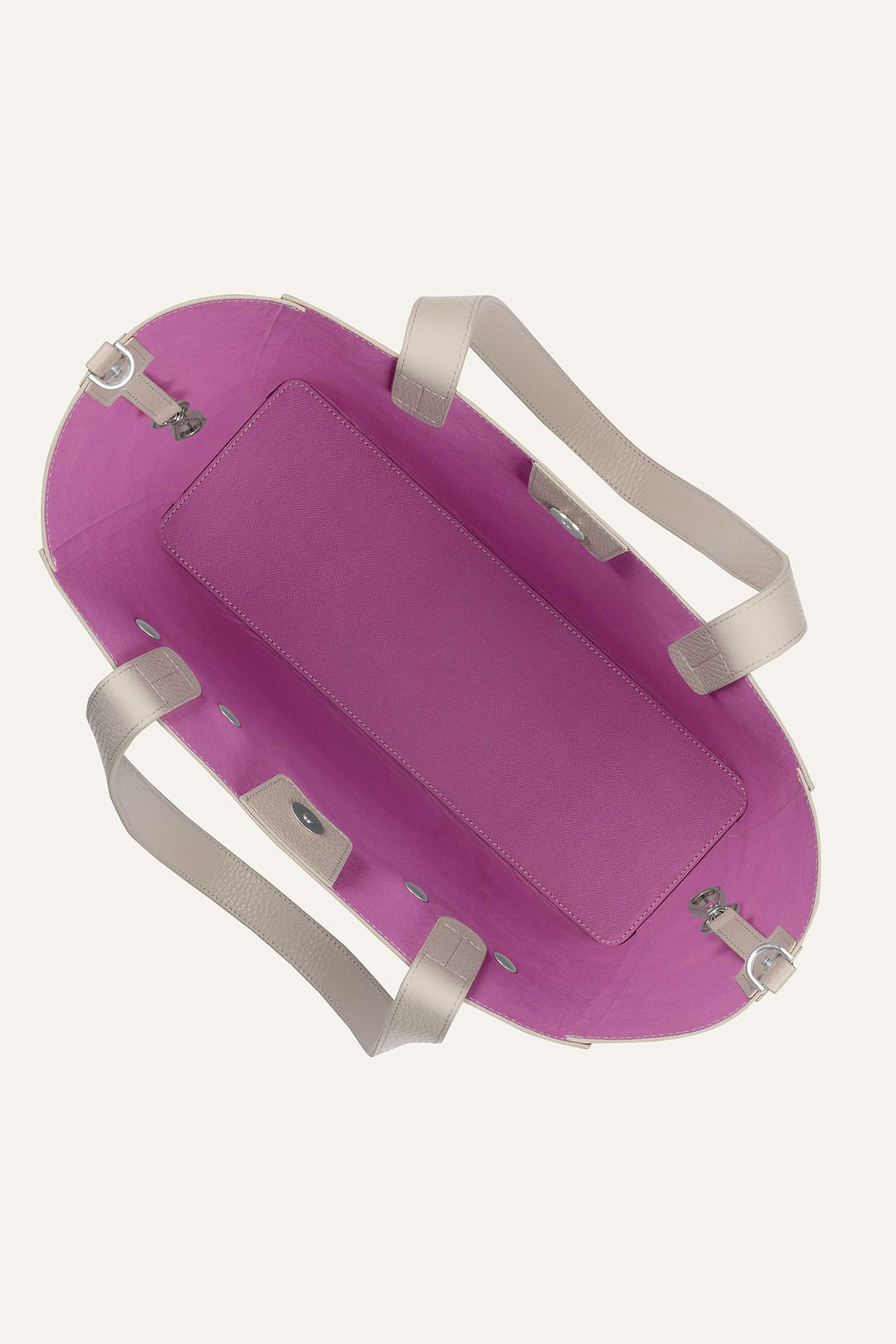 Sarah Haran Tote Bag Porcelain Cream With Silver Hardware