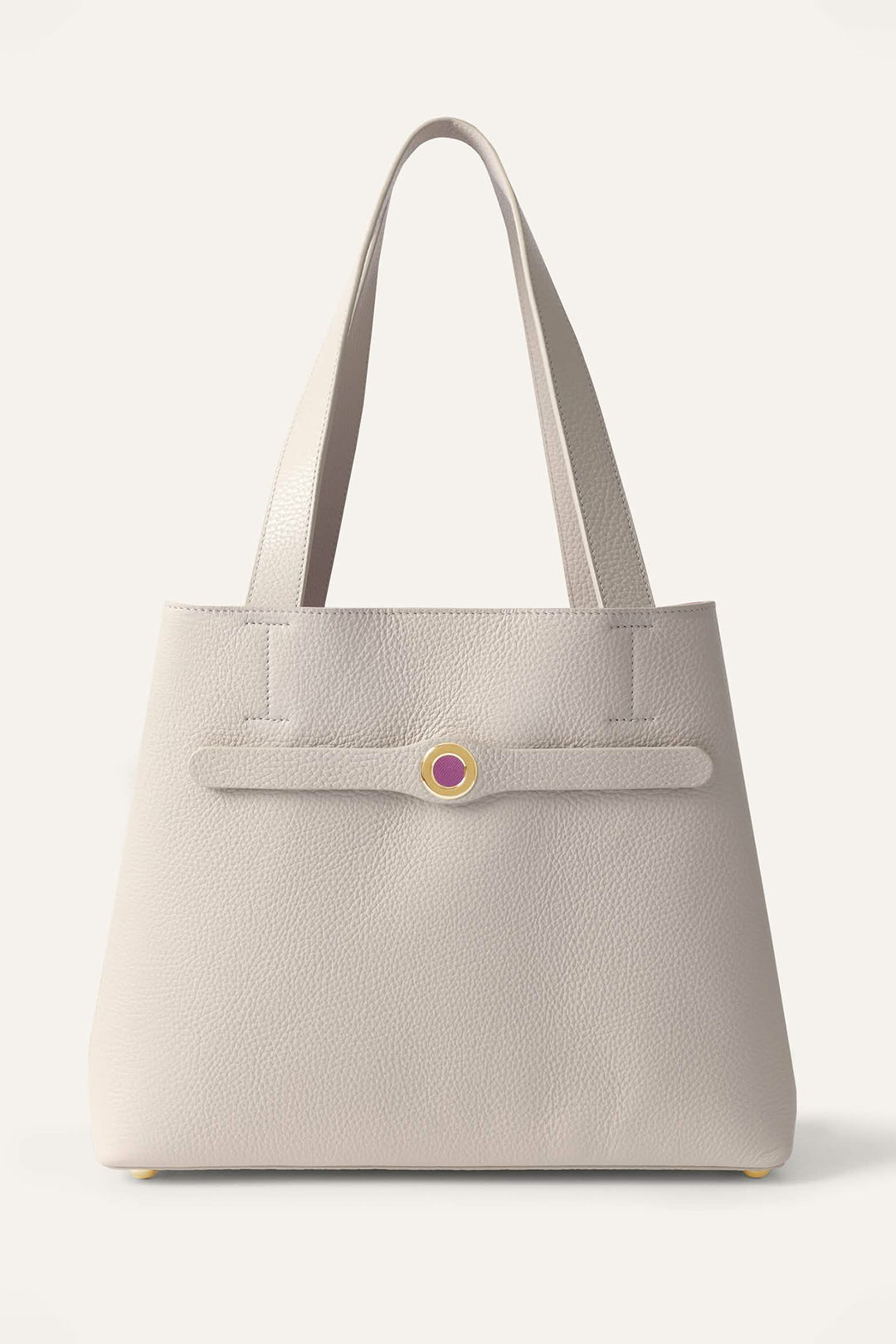 Sarah Haran Tote Bag Porcelain Cream With Gold Hardware