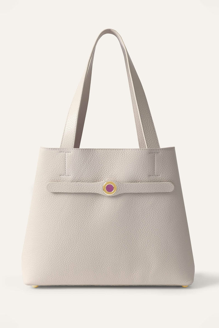 Sarah Haran Tote Bag Porcelain Cream With Gold Hardware