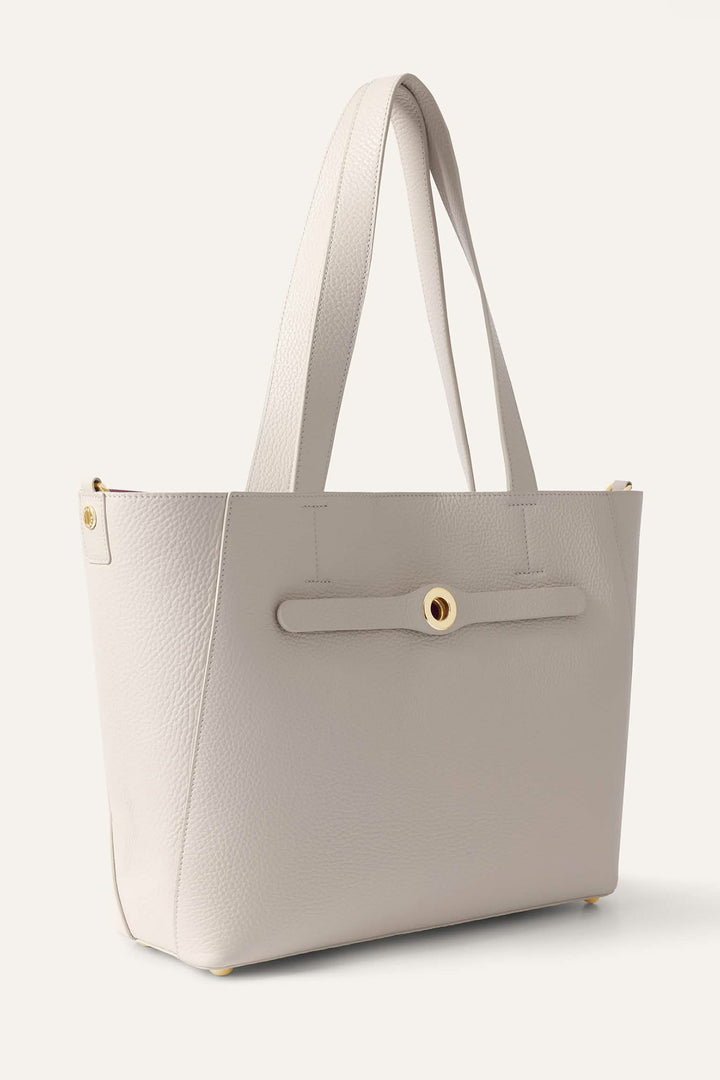 Sarah Haran Tote Bag Porcelain Cream With Gold Hardware