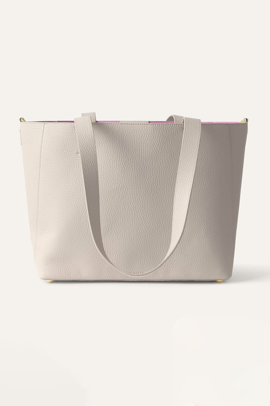 Sarah Haran Tote Bag Porcelain Cream With Gold Hardware