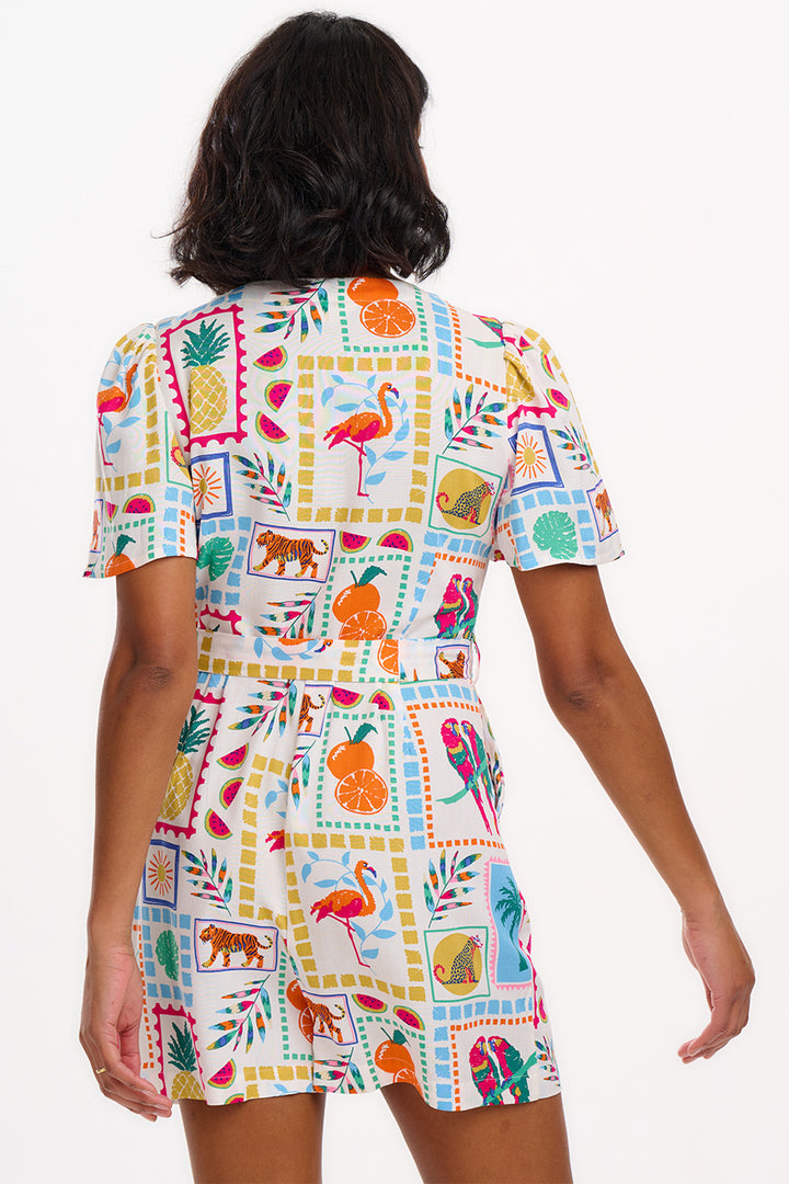 Sugarhill Brighton Gweneth Jungle Tile Playsuit JS0205 - Experience Boutique