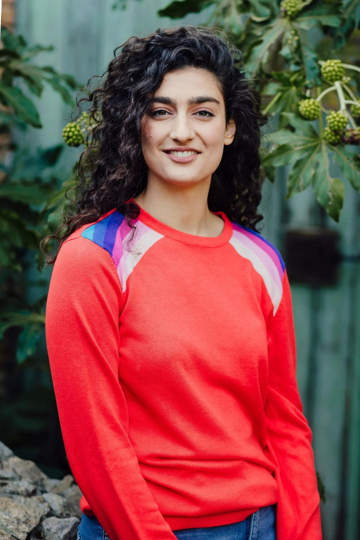 Sugarhill Brighton K0706 Red Prism Rita Jumper