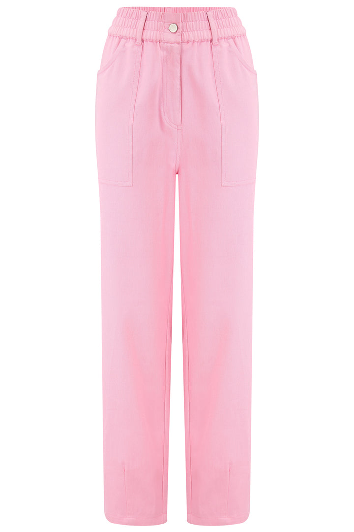 Sugarhill Brighton Rowan Pink Triple Star Trousers TR0099 - Experience Boutique