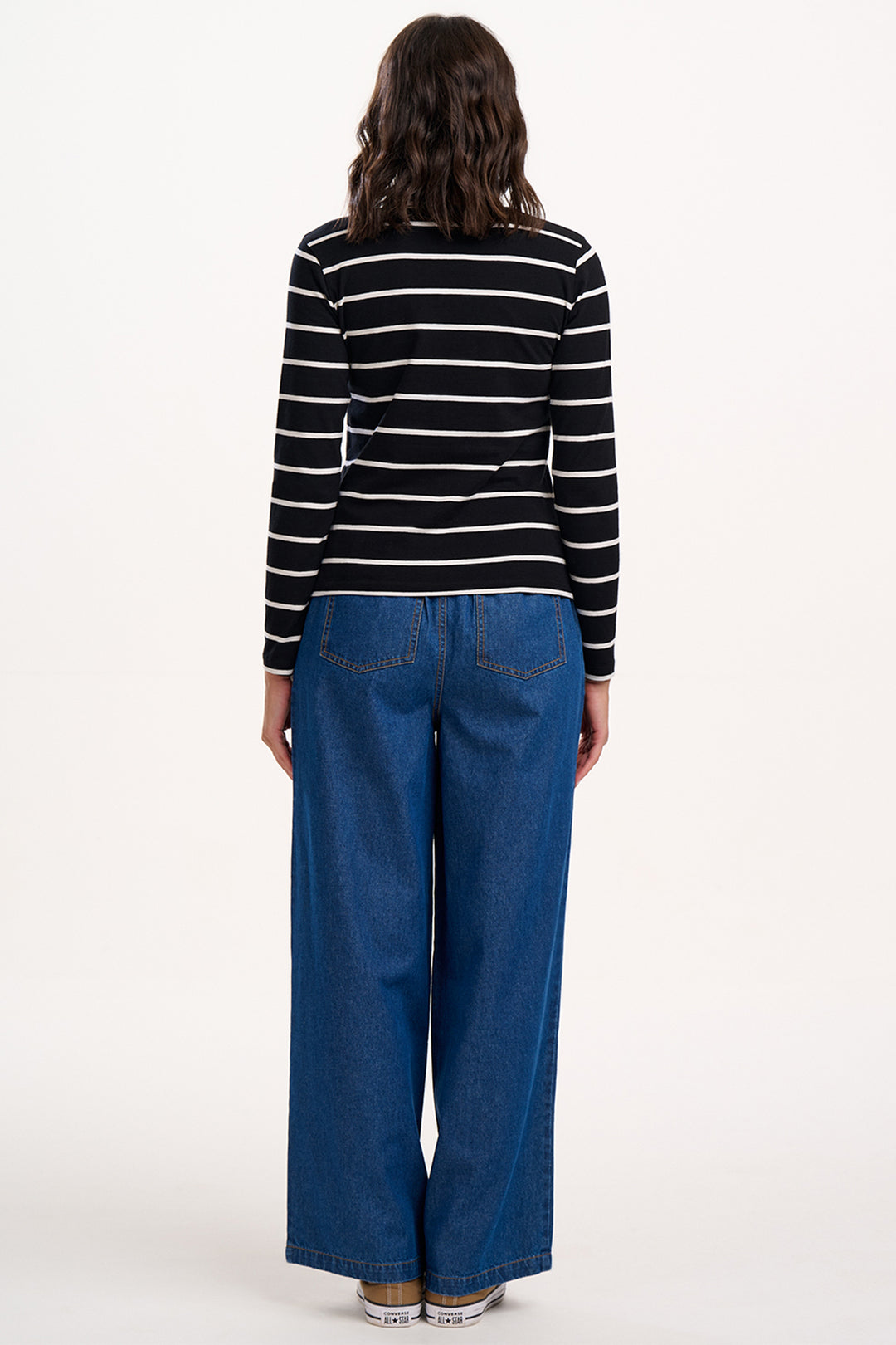 Sugarhill Brighton TR0105 Immy Blue Denim Wide Leg Jeans