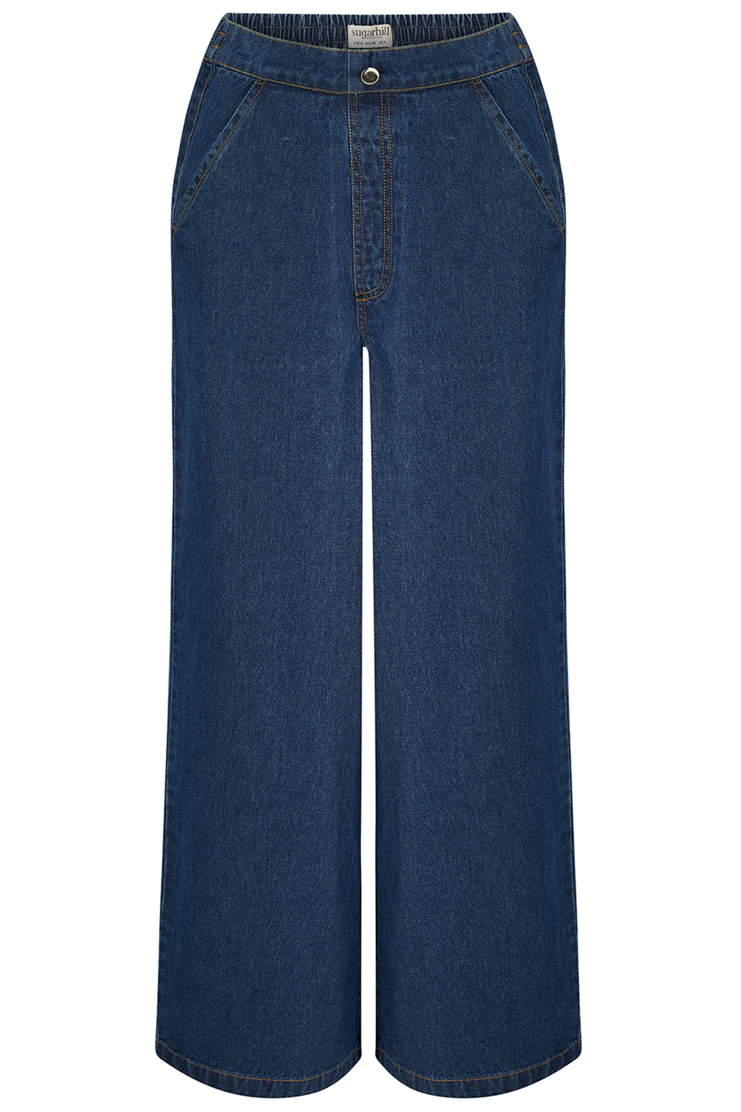 Sugarhill Brighton TR0105 Immy Blue Denim Wide Leg Jeans