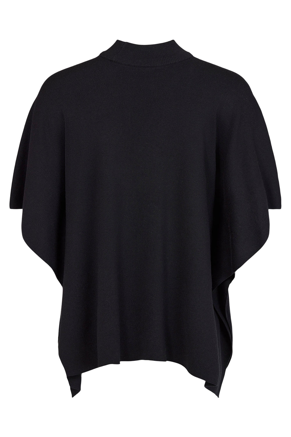 Sunday 6888 Black Knitted Turtle Neck Loose Fit Jumper Cape - Experience Boutique