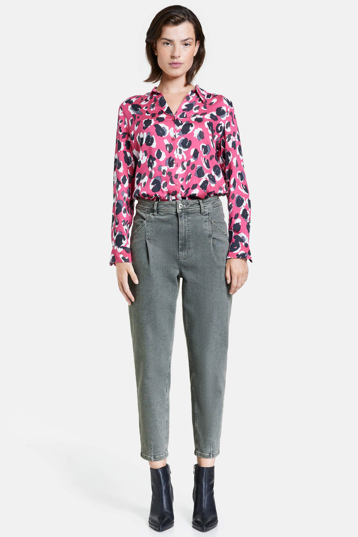 Taifun 420407 Light Grey Denim Mom Jeans - Experience Boutique