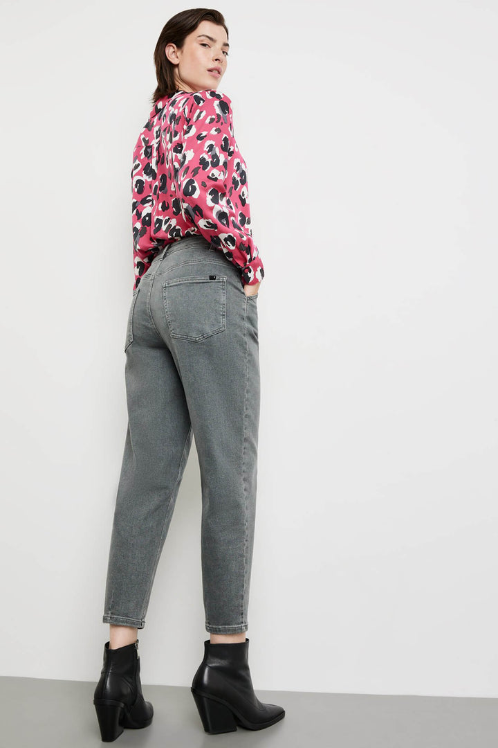 Taifun 420407 Light Grey Denim Mom Jeans - Experience Boutique