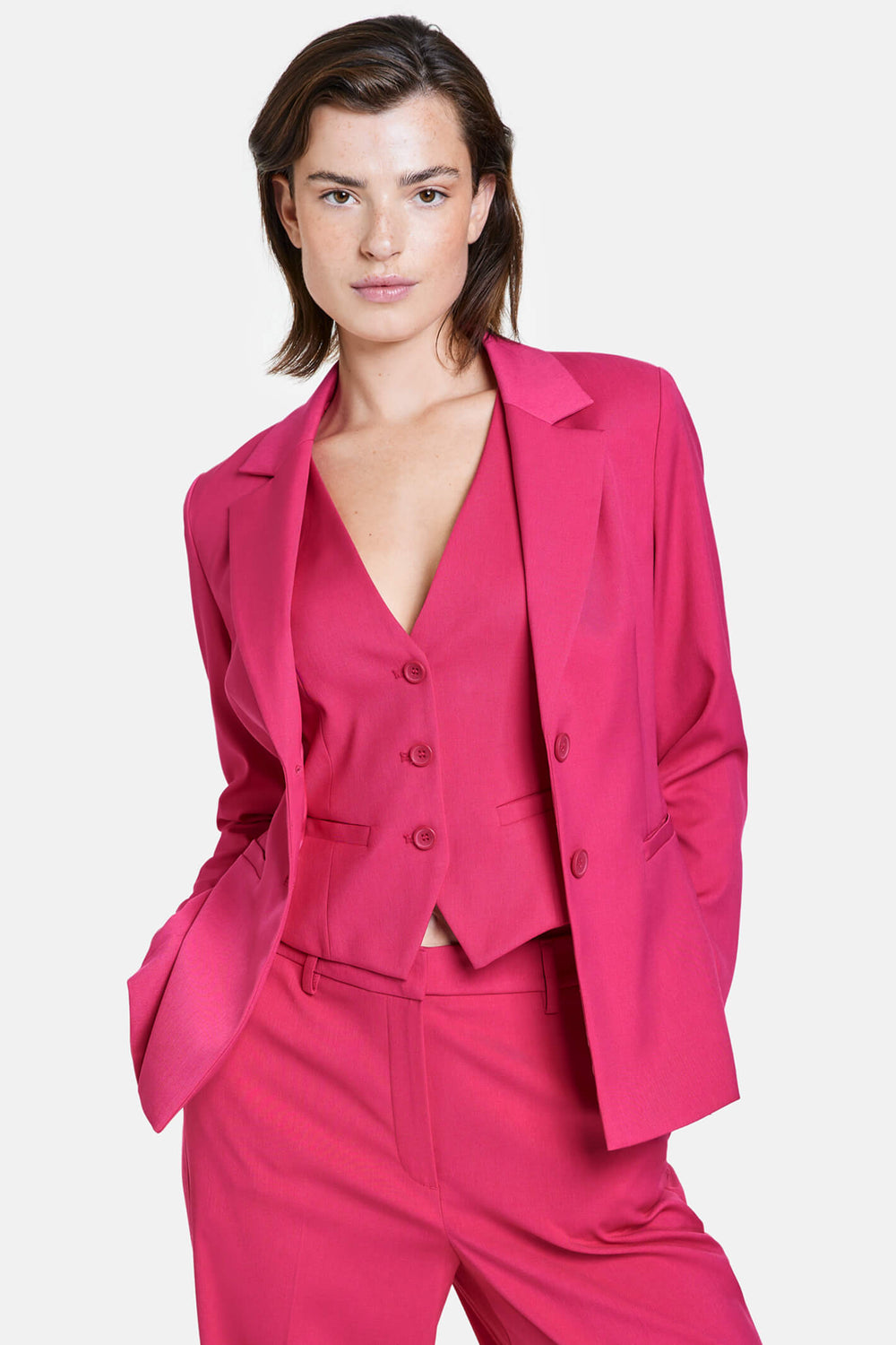 Taifun 430401 Luminous Pink Blazer Jacket - Experience Boutique