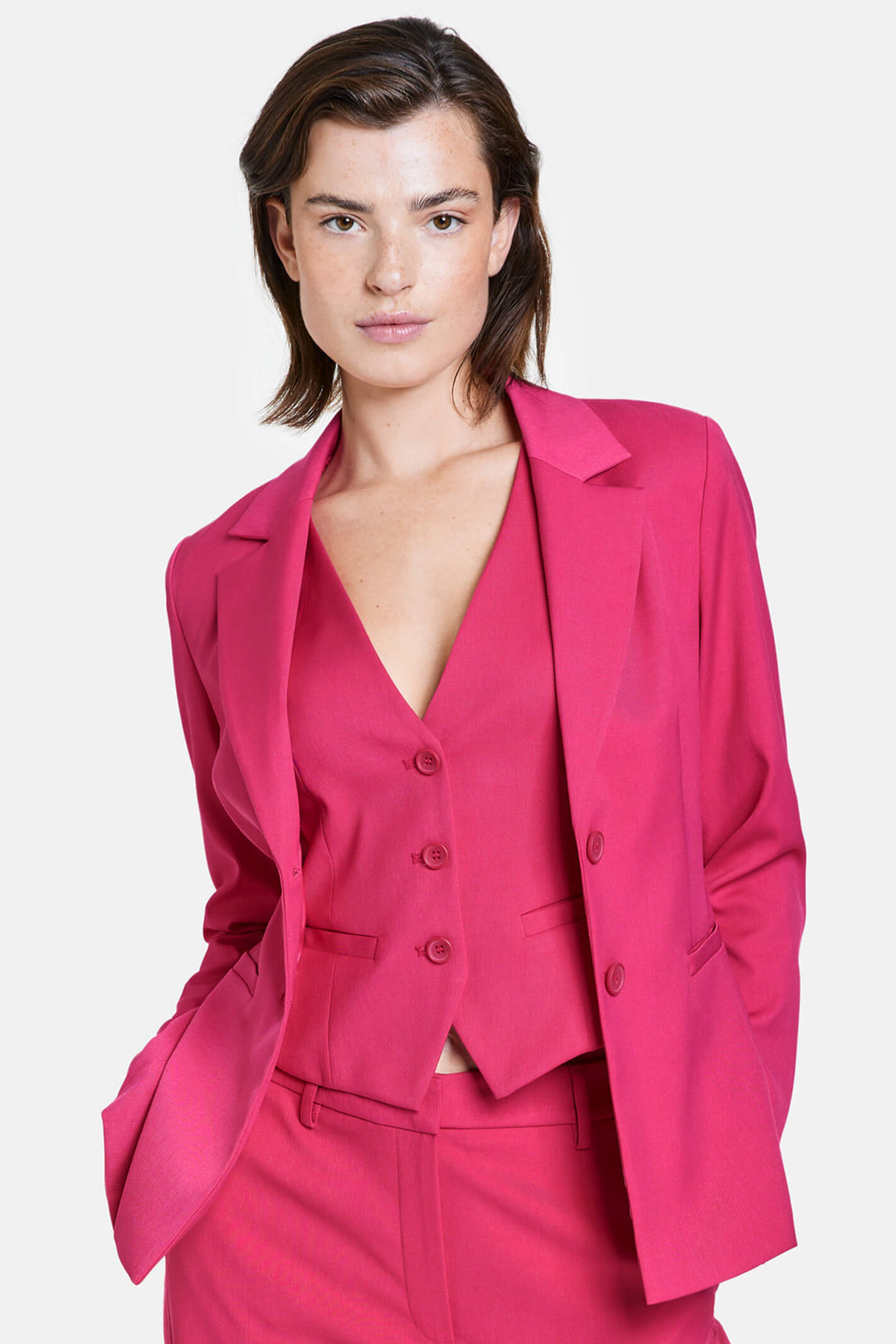 Taifun 430401 Luminous Pink Blazer Jacket - Experience Boutique