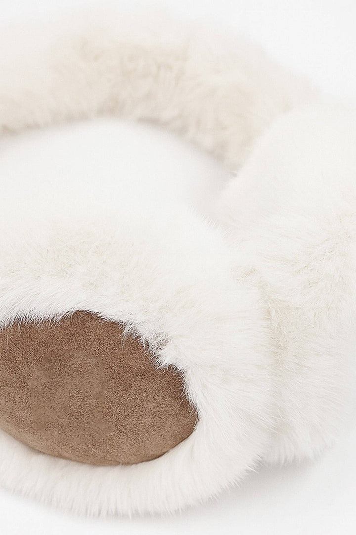 Tan & Cream Faux Fur Earmuffs
