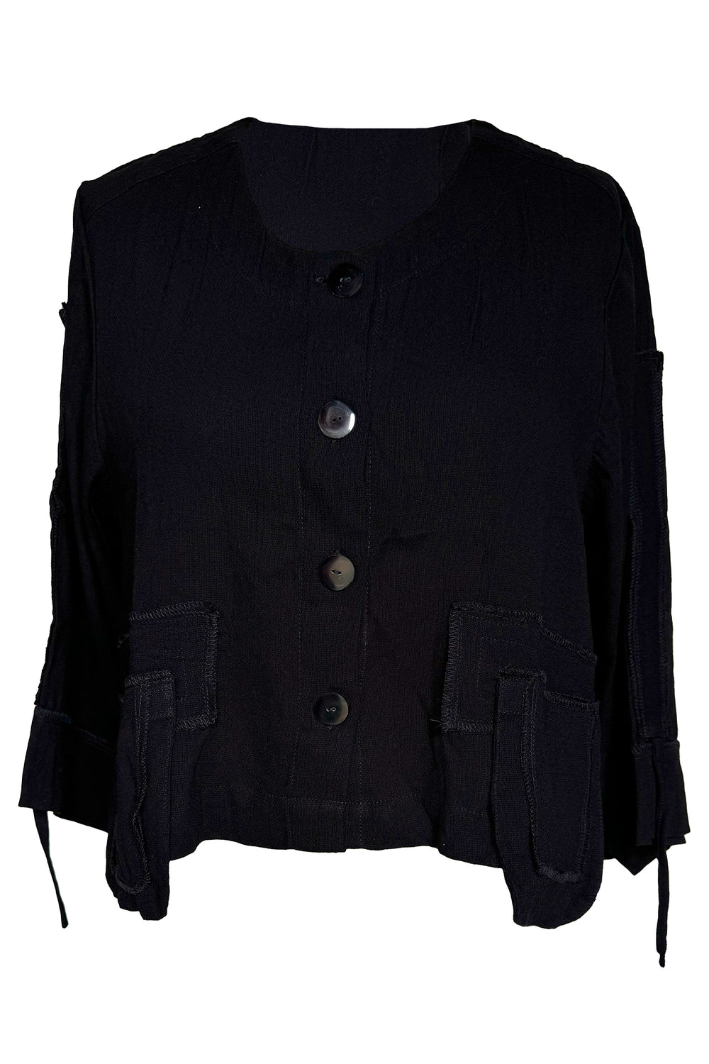 Tara Vao Laura Black Pocket Jacket 5091 - Experience Boutique