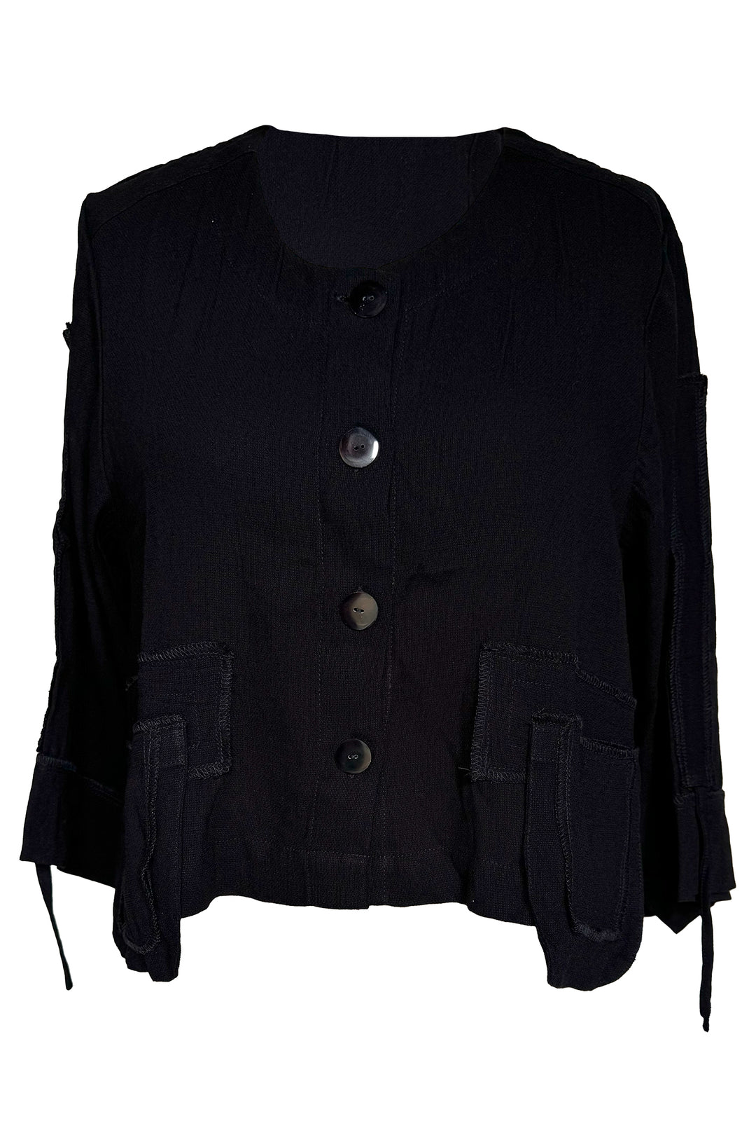 Tara Vao Laura Black Pocket Jacket 5091 - Experience Boutique