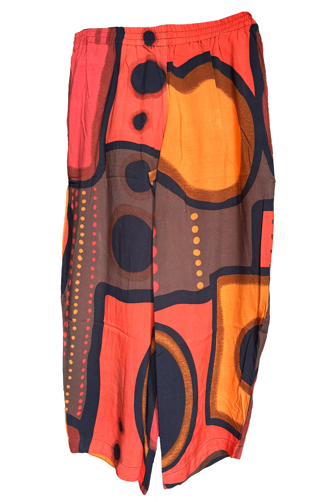 Tara Vao Livia Earth Tone Print Trousers 4527 - Experience Boutique