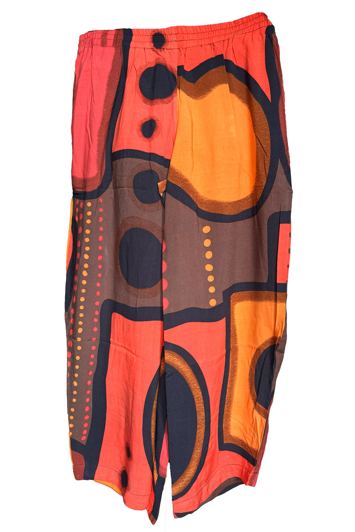 Tara Vao Livia Earth Tone Print Trousers 4527 - Experience Boutique
