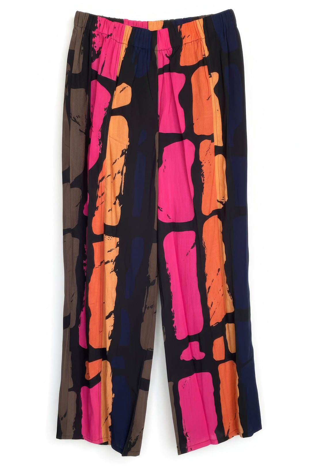 Tara Vao Manna 4016B Black Multicolour Print Pull-On Trousers