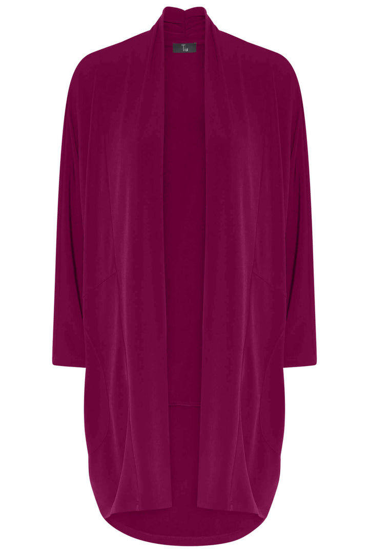 Tia 77611 Magenta Longline Jacket - Experience Boutique