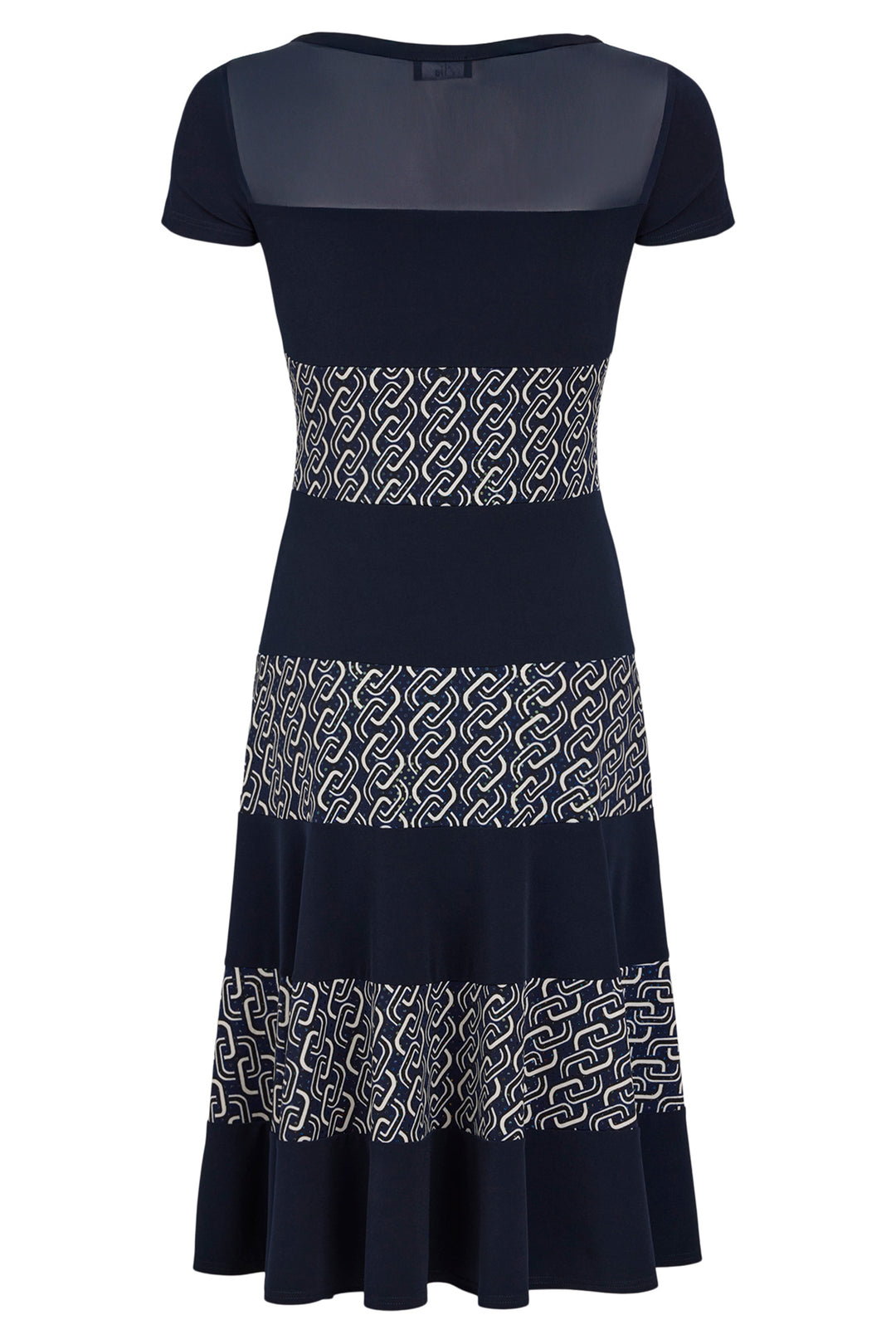 Tia 78762 7160 69 Navy Chain Print Dress
