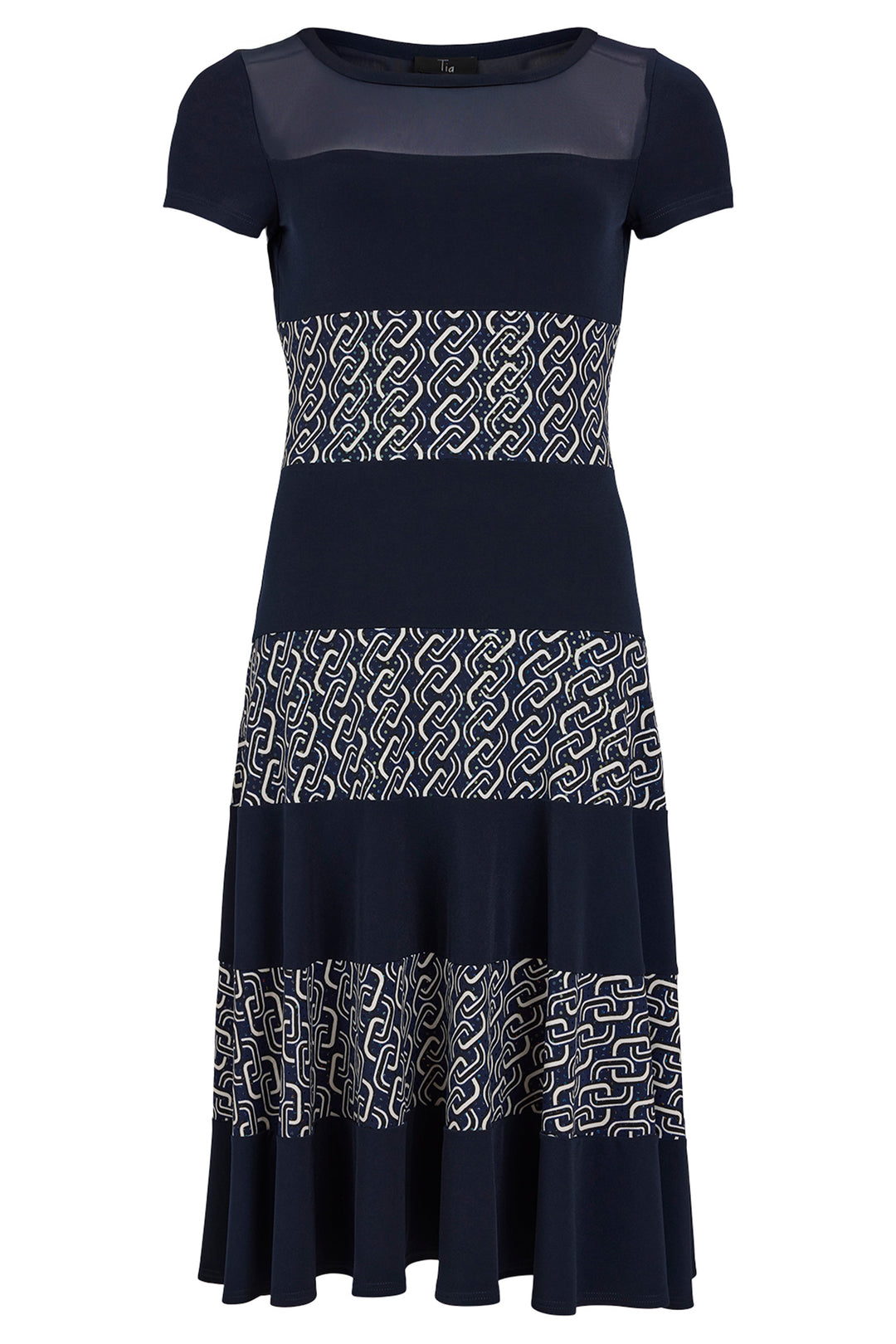 Tia 78762 7160 69 Navy Chain Print Dress
