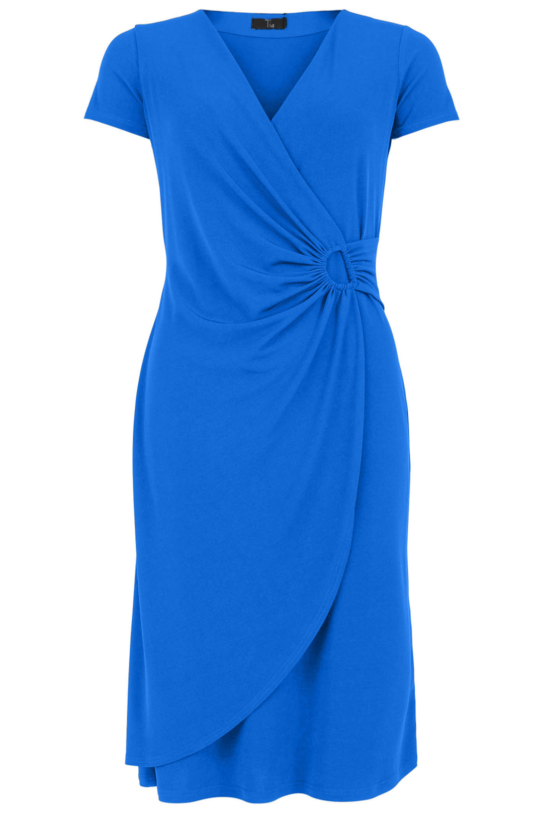 Tia London 78774 6504 Palace Blue Wrap Style Dress - Experience Boutique