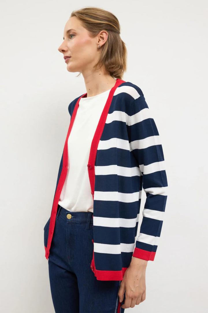 Tinta Balar Navy Stripe Cardigan