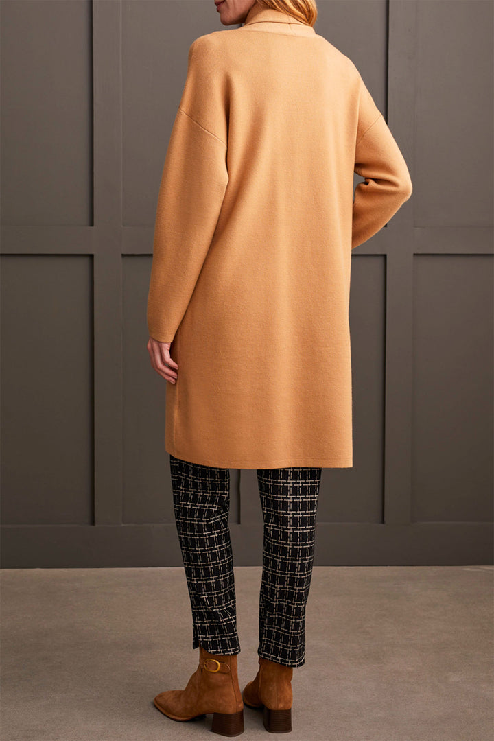 Tribal 1523O-3115 Tan Brown Knitted Cardigan Coat - Experience Boutique
