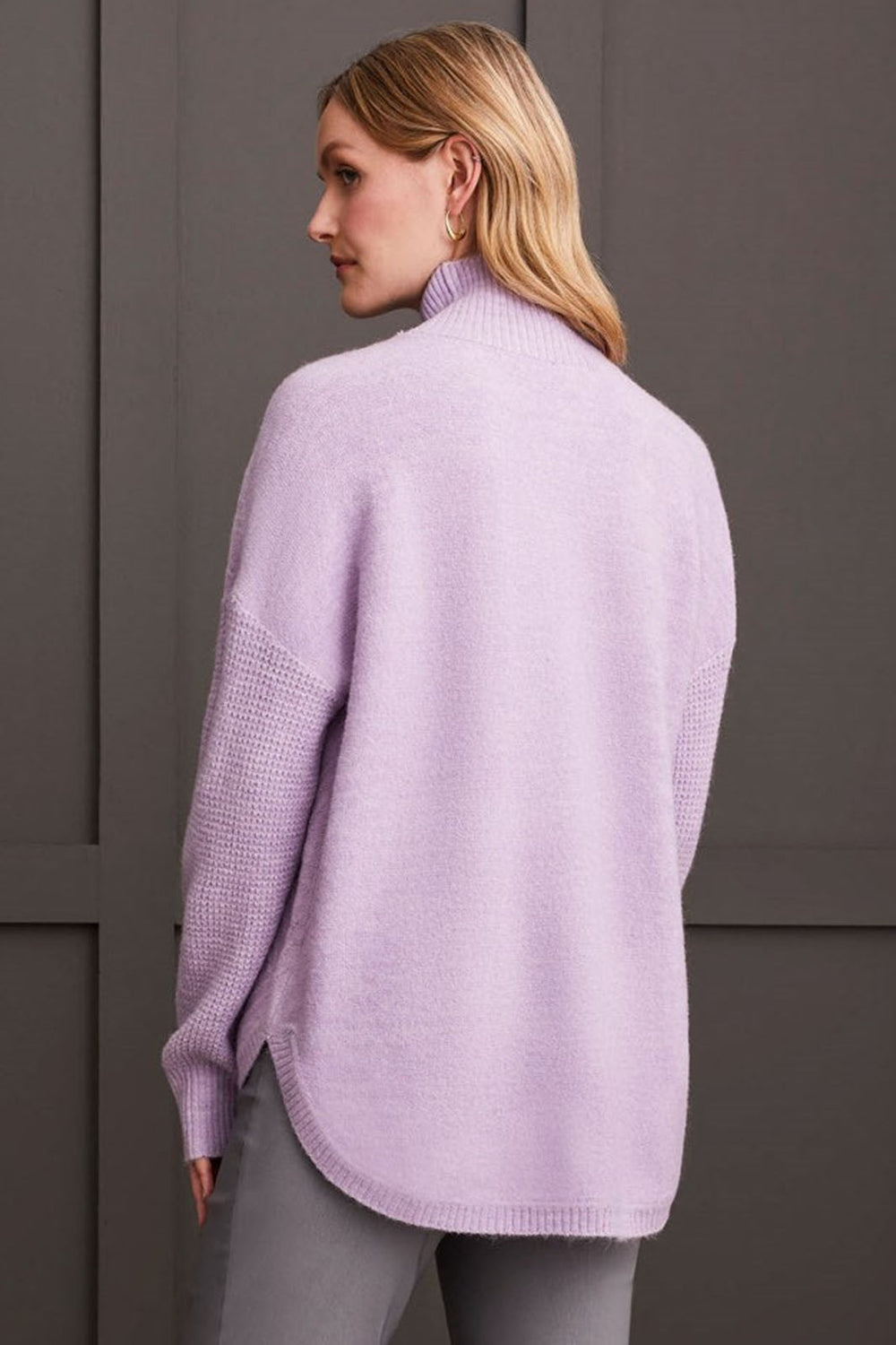 Tribal 1528O Orchid Mauve Diamond Knit Jumper - Experience Boutique