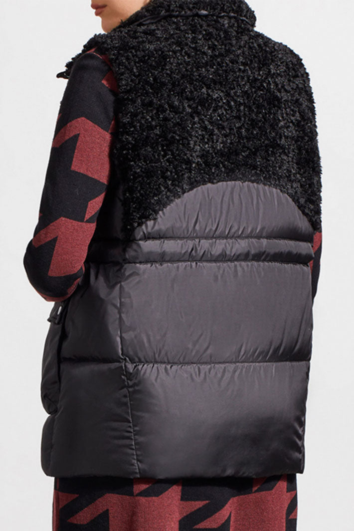 Tribal 5561O-4914 Black Teddy Faux Fur Gilet - Experience Boutique