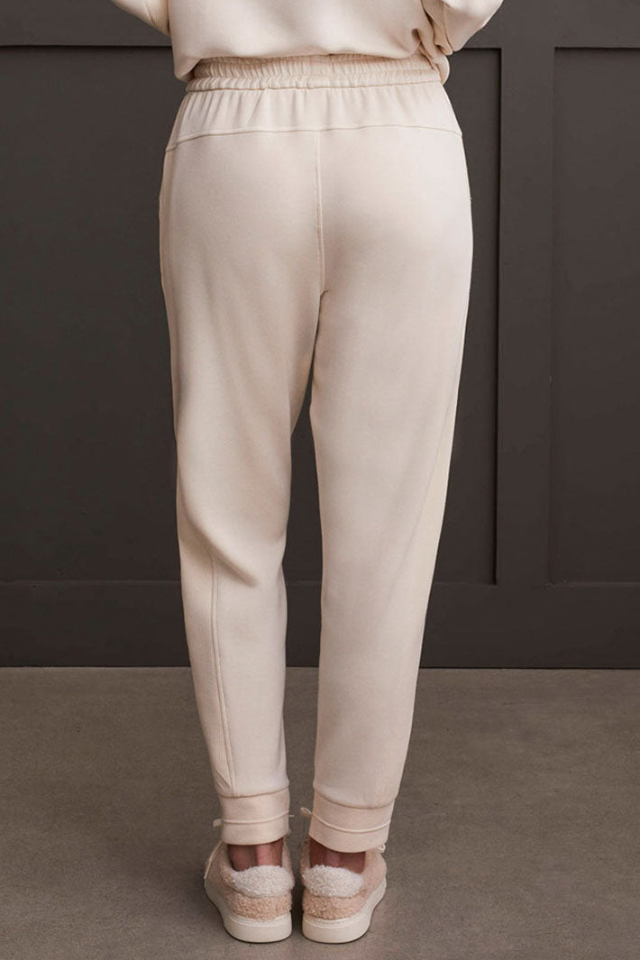 Tribal 5639O-3390 Eggshell Cream Jersey Jogger Trousers - Experience Boutique
