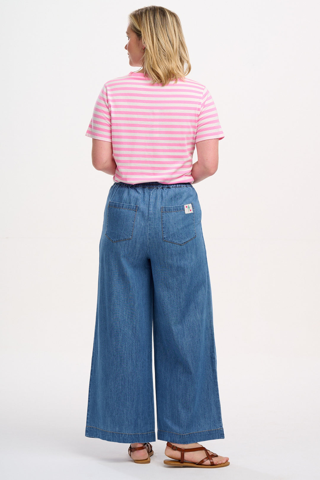 Sugarhill Brighton Pink Stripe Pineapple Maggie Top