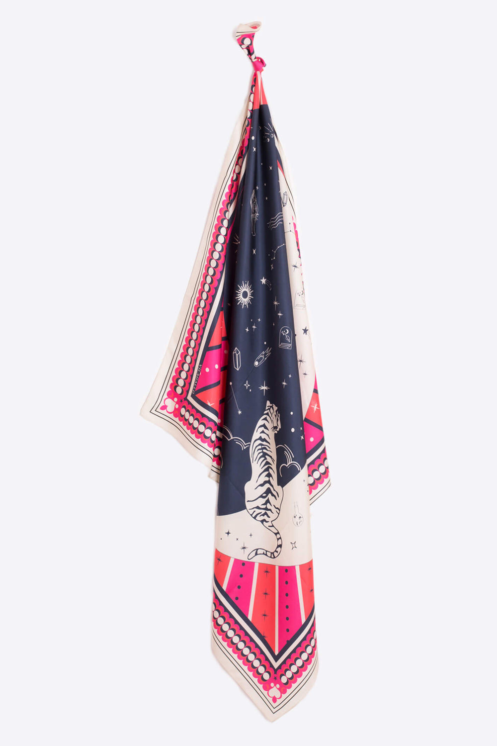 Vilagallo 30631 Galaxy Print Pure Silk Scarf - Experience Boutique