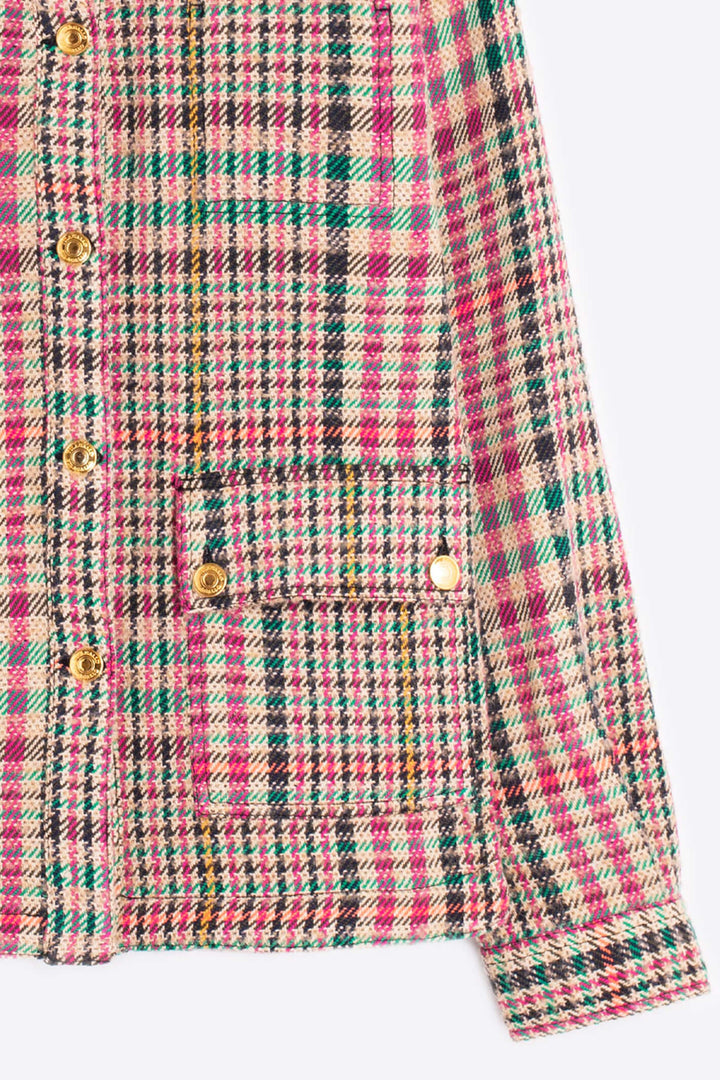 Vilagallo 30746 Camel British Check Jacket - Experience Boutique