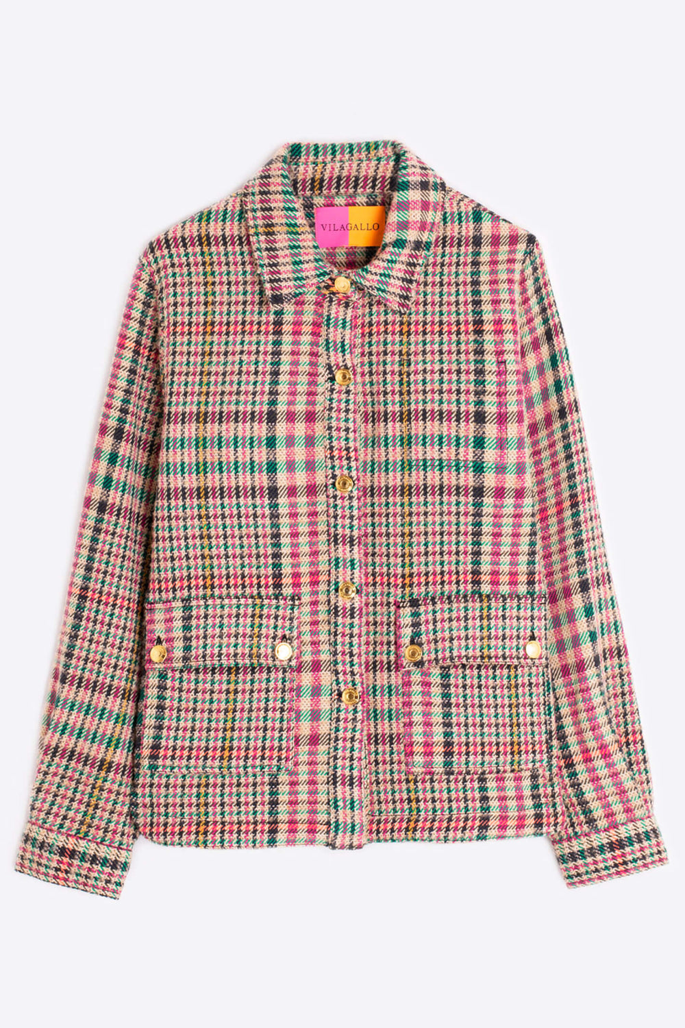 Vilagallo 30746 Camel British Check Jacket - Experience Boutique