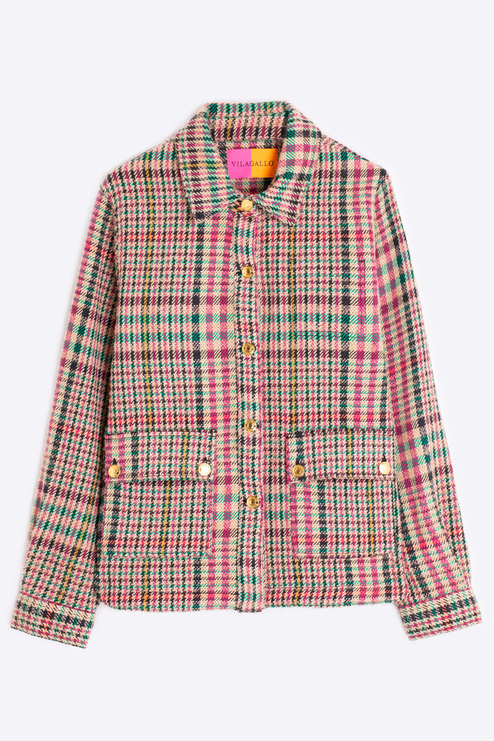 Vilagallo 30746 Camel British Check Jacket - Experience Boutique