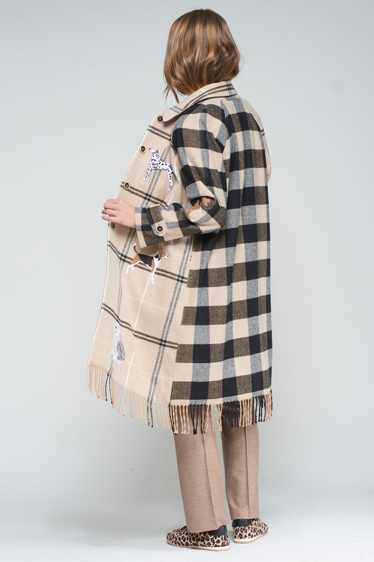 Vilagallo 32672 Borenice Cuada Camel Embroidered Coat – Experience