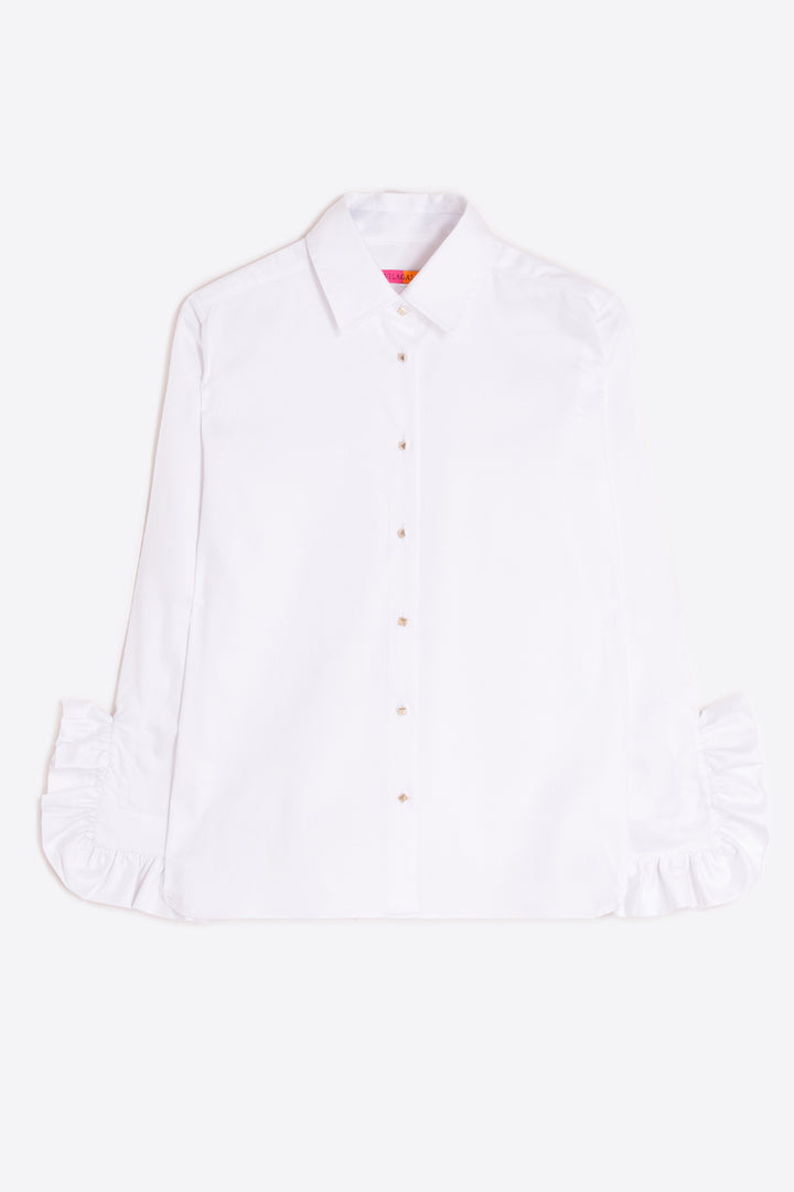 White shirt on a white background