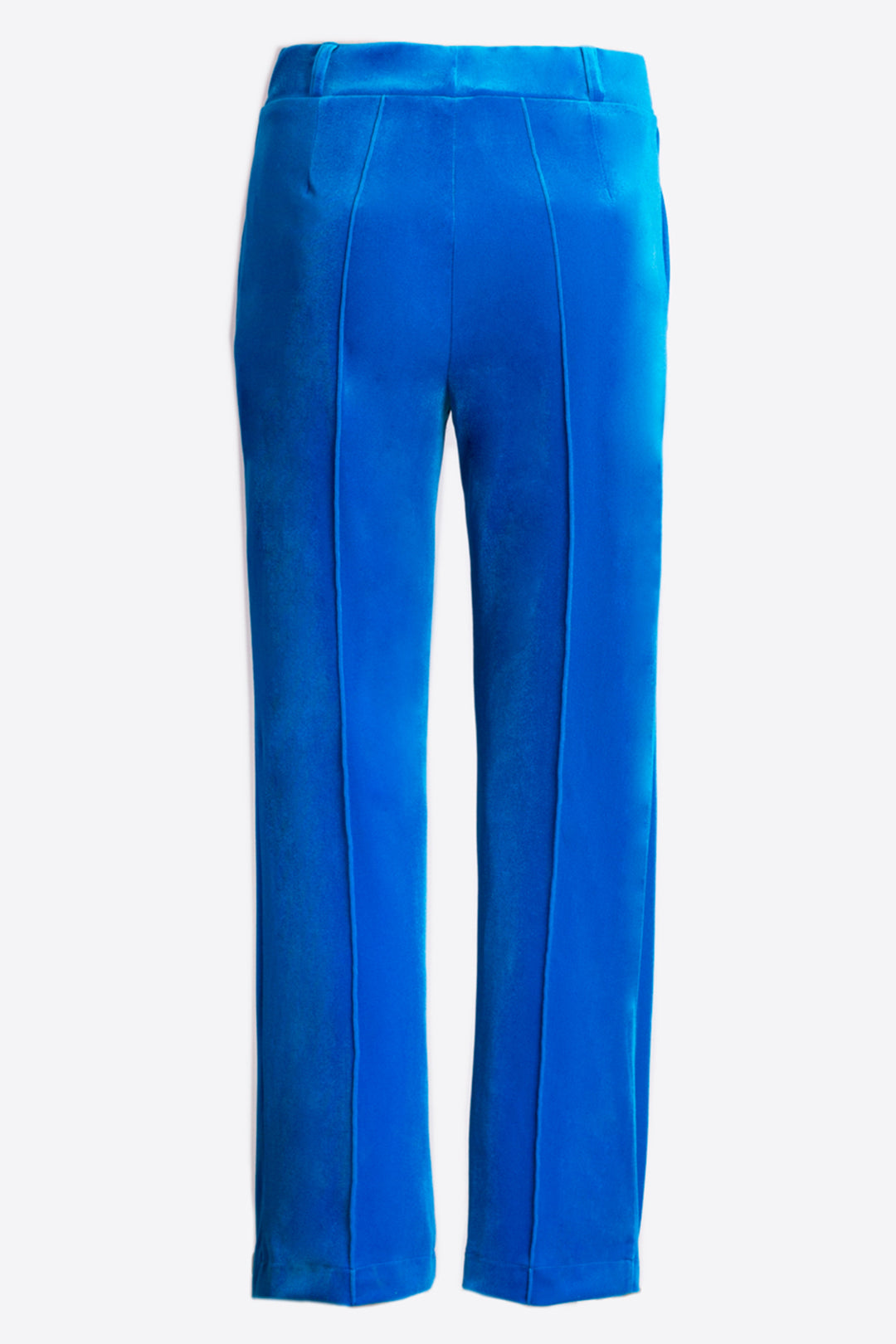 Vilagallo 32872 Lisa Azulon Blue Velvet Pull-On Crop Trousers