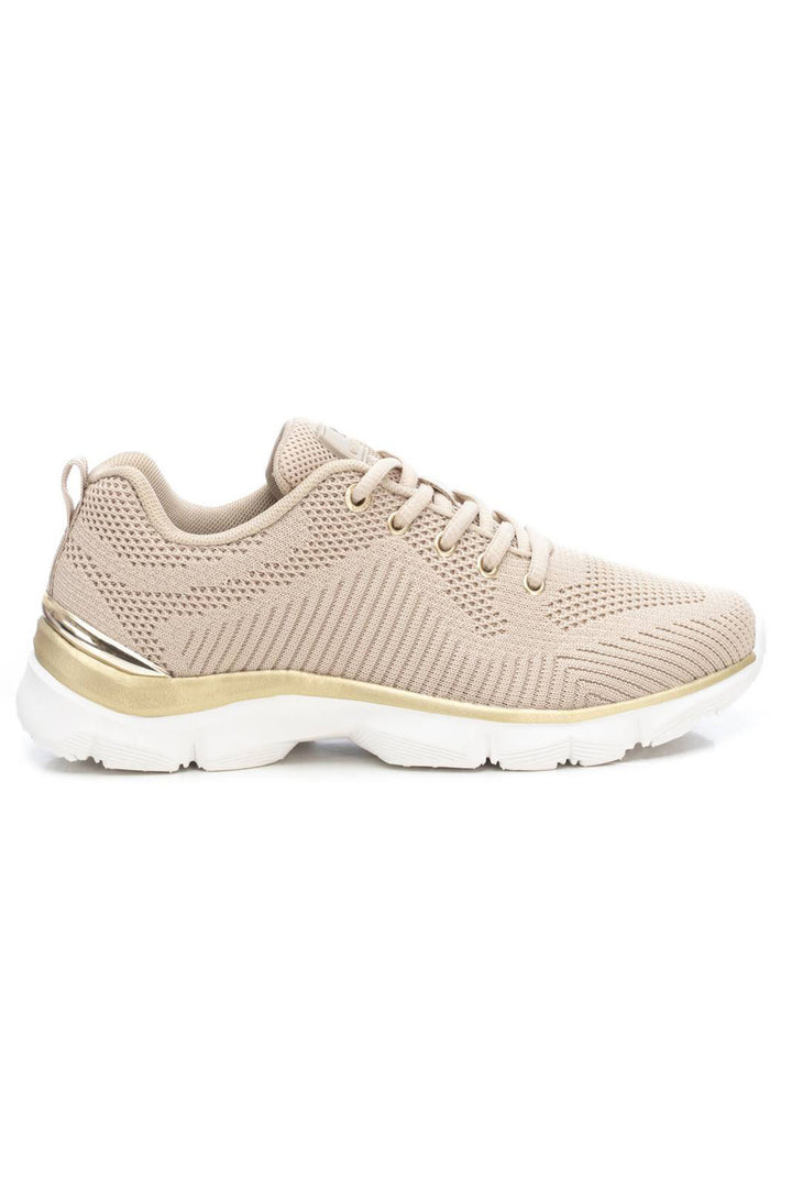 XTI 14245203 Beige Textile Trainers - Experience Boutique