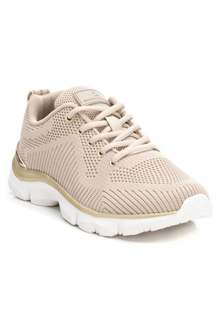 XTI 14245203 Beige Textile Trainers - Experience Boutique