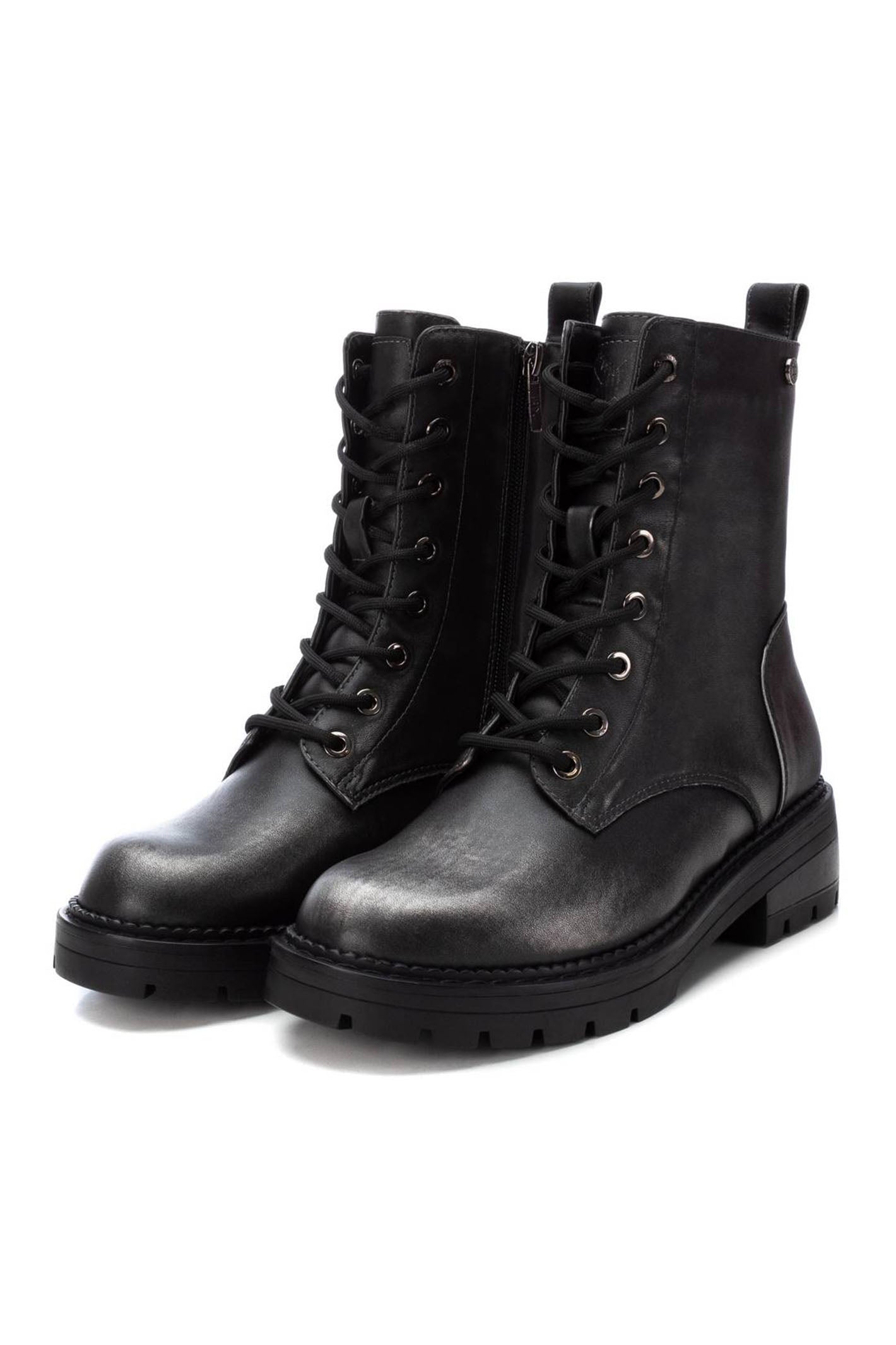 Metallic lace up boots on sale