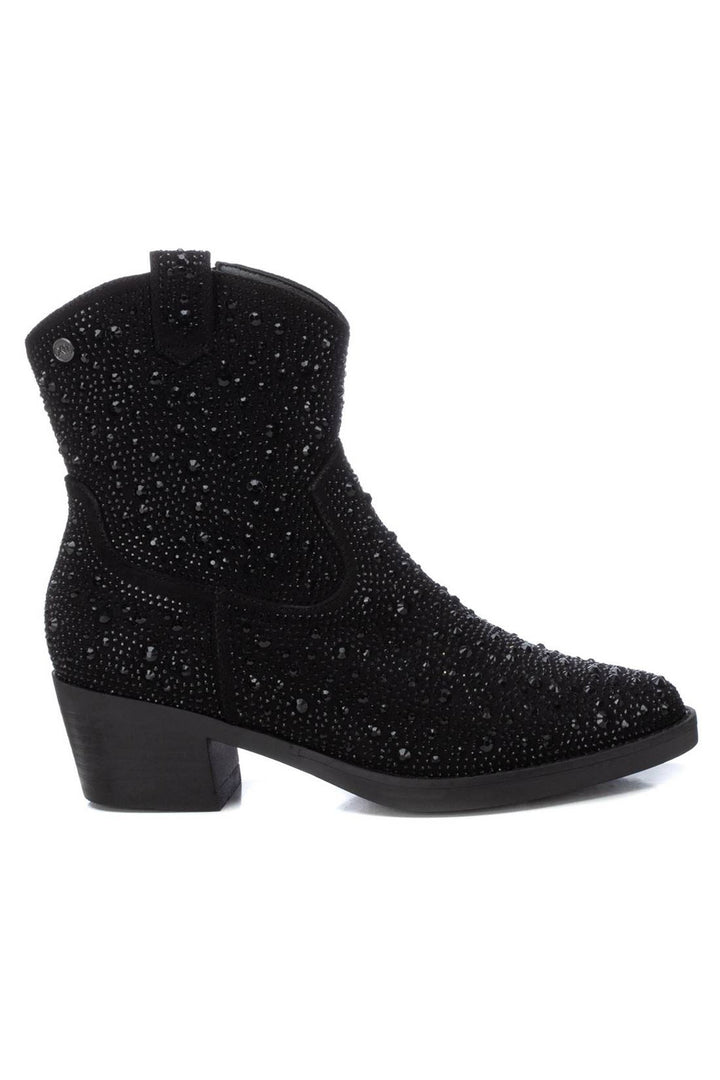 XTI 14311601 Black Rhinestone Cowboy Boots - Experience Boutique